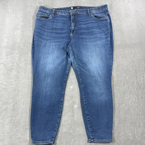 KUT From The Kloth Donna High Rise Ankle Skinny Women's Size 22W Jeans - Picture 2 of 10